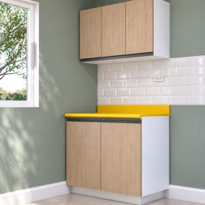 Mueble de cocina con tablero post - formado